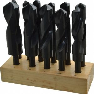 VALUE COLLECTION Drill Bit Set: Reduced Shank Drill Bits, 11 Pc, 118 &deg;, High Speed Steel 01345115