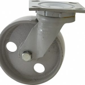 FAIRBANKS Swivel Top Plate Caster: Semi-Steel, 6" Wheel Dia, 2" Wheel Width, 1,200 lb Capacity, 7-1/4" OAH N22-6-IRB