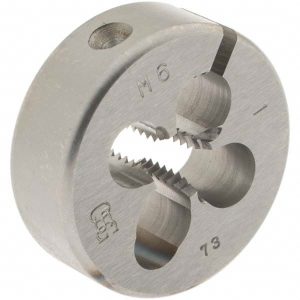 OSG Round Die: M6x1, 25 mm OD, High Speed Steel 46079
