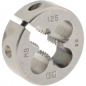OSG Round Die: M8x1.25, 25 mm OD, High Speed Steel 46085