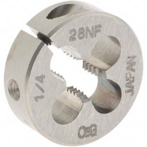 OSG Round Die: 1/4-28, High Speed Steel 2701200