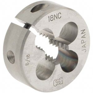 OSG Round Die: 5/16-18, 1" OD, High Speed Steel 2703200