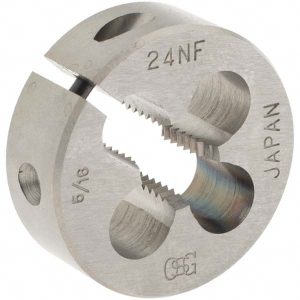 OSG Round Die: 5/16-24, 1" OD, High Speed Steel 2703300