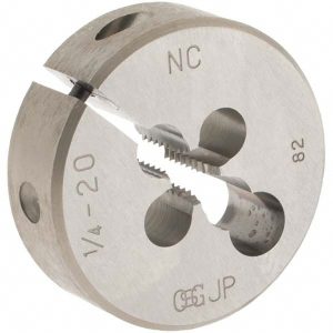 OSG Round Die: 1/4-20, High Speed Steel 2706100