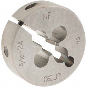 OSG Round Die: 5/16-24, High Speed Steel 2706600