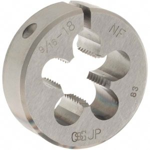 OSG Round Die: 9/16-18, High Speed Steel 2707500