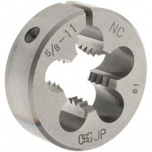 OSG Round Die: 5/8-11, High Speed Steel 2707600