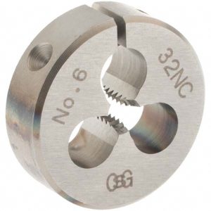 OSG Round Die: #6-32, High Speed Steel 2727400