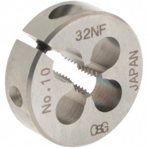 OSG Round Die: #10-32, High Speed Steel 2728200