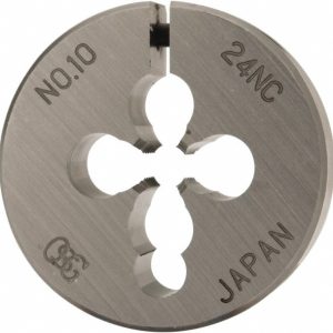 OSG Round Die: #10-24, 1" OD, High Speed Steel 2729400