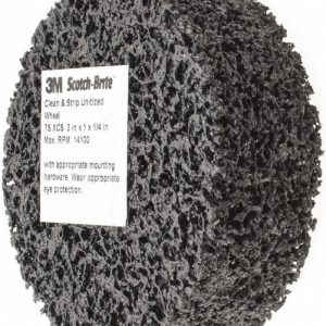3M Deburring Wheel: 3" Dia, 1" Face Width, 1/4" Hole, Density 7, Silicon Carbide 7000045860