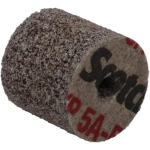 3M Deburring Wheel: 1" Dia, 1" Face Width, 3/16" Hole, Density 5, Aluminum Oxide 7000046305
