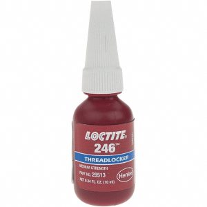 LOCTITE Threadlocker: Blue, Liquid, 10 mL, Bottle 196508