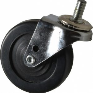E.R. WAGNER 3" Diam x 13/16" Wide x 3-9/16" OAH Stem Mount Swivel Caster 9F4953004000204