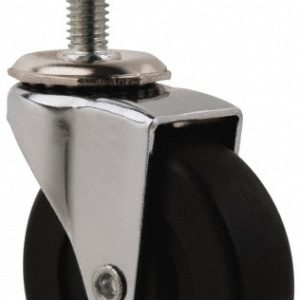 E.R. WAGNER 2-1/2" Diam x 13/16" Wide x 3-1/16" OAH Stem Mount Swivel Caster 9F4957009000207