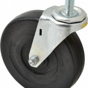 E.R. WAGNER 5" Diam x 1-1/4" Wide x 5-1/2" OAH Stem Mount Swivel Caster 2F9905004000161