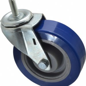 E.R. WAGNER 4" Diam x 1-1/4" Wide x 4-1/2" OAH Stem Mount Swivel Caster 2F9904B25000104