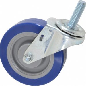 E.R. WAGNER 4" Diam x 1-1/4" Wide x 4-1/2" OAH Stem Mount Swivel Caster 2F9904B25000110