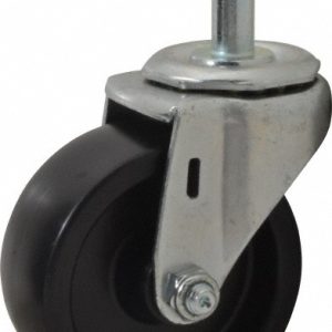 E.R. WAGNER 3" Diam x 1-1/4" Wide x 3-5/8" OAH Stem Mount Swivel Caster 2F9903027000101