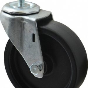 E.R. WAGNER 4" Diam x 1-1/4" Wide x 4-1/2" OAH Stem Mount Swivel Caster 2F9904027000104