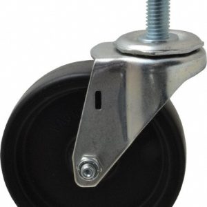E.R. WAGNER 4" Diam x 1-1/4" Wide x 4-1/2" OAH Stem Mount Swivel Caster 2F9904027000110