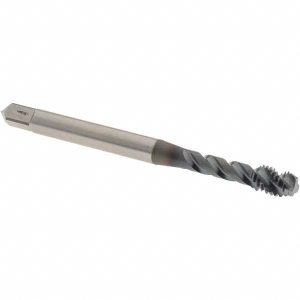 OSG Spiral Flute Tap: M5x0.8, Metric, 3 Flute, Modified Bottoming Chamfer, 6H Class of Fit, Vanadium High-Speed Steel, TiCN Finish 2990808