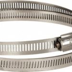 HI-TECH DURAVENT Band Clamp: Hose, 14-3/4" Max Dia, 1/2" Wide, 0.02" Thick, Stainless Steel 062714000003