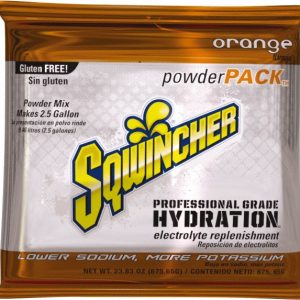 SQWINCHER Activity Drink: 23.83 oz, Packet, Orange, Powder, Yields 2.5 gal 159016041