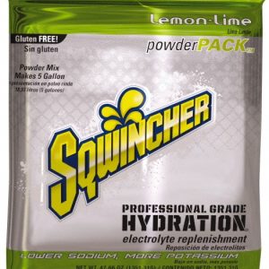SQWINCHER Activity Drink: 47.66 oz, Packet, Lemon-Lime, Powder, Yields 5 gal 159016408