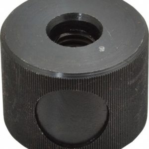 MORTON MACHINE WORKS 1/2-13" UNC Thread, Black Oxide Finish, Steel Round Knurled Push Button Thumb Nut KN-750