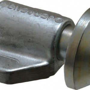 JERGENS 2" Body Width x 1-3/8" Body Len, 1/4" Stroke Len, 1-1/2" Btw Mt Hole Ctrs, Tangless Square Spring Locating Stop 36109