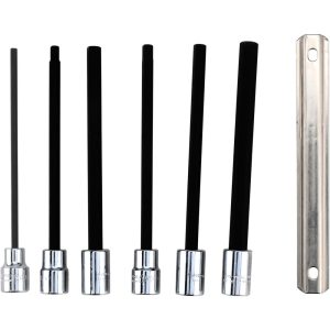 PROTO Hex Bit Socket Set: 3/8" Drive, 6 Pc, 4 to 10 mm Hex J4990-SMXL