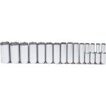 PROTO Socket Set: Deep, 15 Pc, 1/2" Drive, 5/16 to 1-1/4" J54103