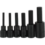 PROTO Hex Bit Socket Set: 1/2" Drive, 6 Pc, 6 to 17 mm Hex J74252