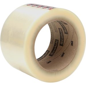 SCOTCHMAN Box Sealing & Label Protection Tape; Tape Number: 371 ; Thickness (mil): 1.8 ; Length: 100 ; Width (Inch): 3 ; Color: Transparent ; Adhesive Type: Hot Melt 7100244501