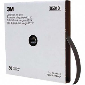 3M 1" x 50 Yd 80 Grit Aluminum Oxide Shop Roll 7000118330