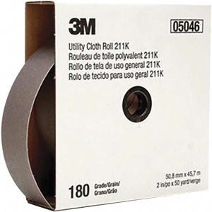 3M 2" x 50 Yd 180 Grit Aluminum Oxide Shop Roll 7000118342