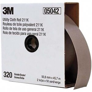 3M 2" x 50 Yd 320 Grit Aluminum Oxide Shop Roll 7000118352