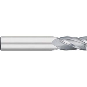 TITAN USA Square End Mill: 1/16" Dia, 1/4" LOC, 4 Flute, Solid Carbide TC10504