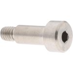 ELECTRO HARDWARE Shoulder Screw: 5 mm Shoulder Dia, 10 mm Shoulder Length, M4x0.70, 4.75 mm Thread Length, 18-8 & 303, Stainless Steel, Hex Socket MSCB315-19 MOD