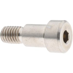 ELECTRO HARDWARE Shoulder Screw: 10 mm Shoulder Dia, 12 mm Shoulder Length, M8x1.25, 18-8 & 303, Stainless Steel, Hex Socket MSCB551-3 MOD