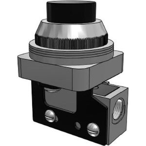 MEAD Mechanically Operated Valve: 3-Way Pilot, Extended Head Actuator, 1/8" Inlet, 2 Position MV-EH-B