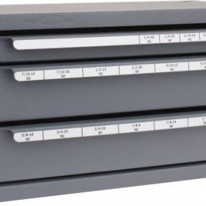 HUOT 3 Drawer, 1/4-20 to 1-14 UNC, UNF Tap Storage 13500