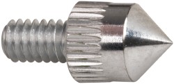 MITUTOYO Drop Indicator Conical (90 degrees Point) Contact Points: #4-48 Thread, 0.2000" Dia, 0.2500" Point Length, Solid Carbide 101191