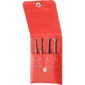 SPI 1/8 to 1/2 Inch Measurement, 0.8800, 1.2000 and 1.6000 Inch Gage Depth, Small Hole Gage Set 30-425-3