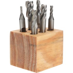 VALUE COLLECTION End Mill Set: 4 Flute, Square End 320-2016