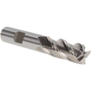 VALUE COLLECTION Square End Mill: 9/16" Dia, 1-3/8" LOC, 4 Flute, High Speed Steel 720-3049