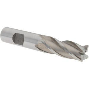 VALUE COLLECTION Square End Mill: 5/8" Dia, 1-5/8" LOC, 4 Flute, High Speed Steel 720-3055