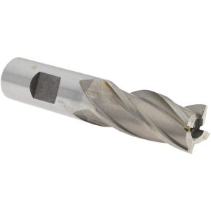 VALUE COLLECTION Square End Mill: 3/4" Dia, 1-5/8" LOC, 4 Flute, High Speed Steel 720-3069
