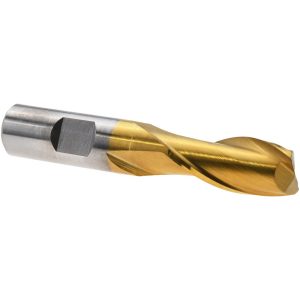 VALUE COLLECTION Square End Mill: 5/8" Dia, 1-5/16" LOC, 2 Flute, High Speed Steel 722-1053